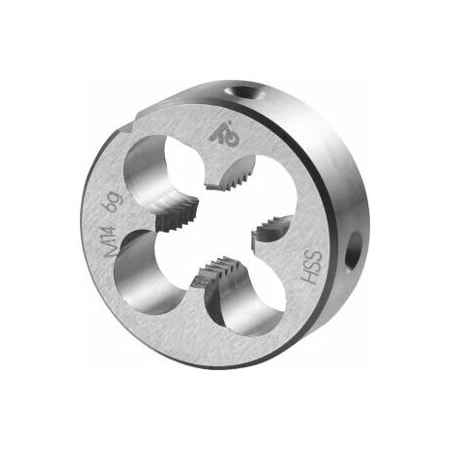 Holex M14X2 HSS Round Die, Closed/Pre-Slit Form 140330 M14